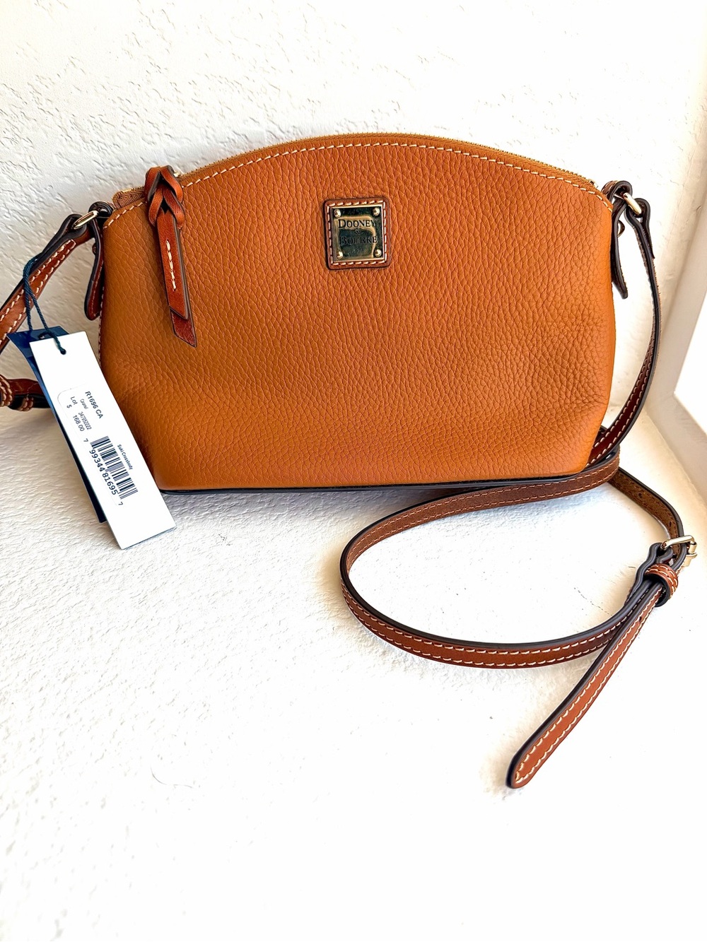 Dooney & Bourke Pebble Leather Crossbody - Saddle